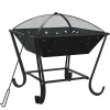VIDAXL - Foyer avec tisonnier 50 cm xxl acier