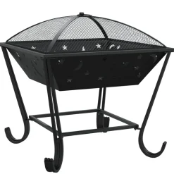 VIDAXL - Foyer avec tisonnier 50 cm xxl acier