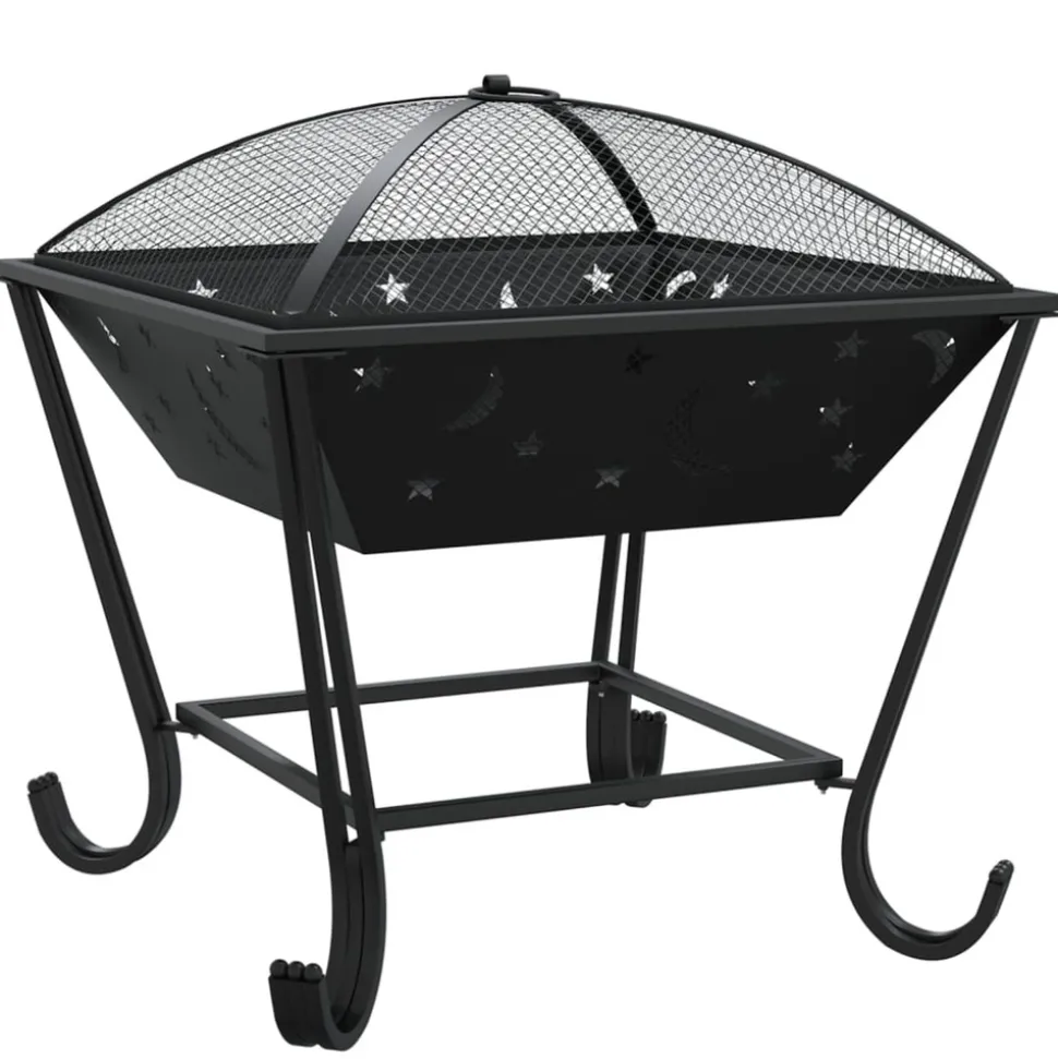 VIDAXL - Foyer avec tisonnier 50 cm xxl acier