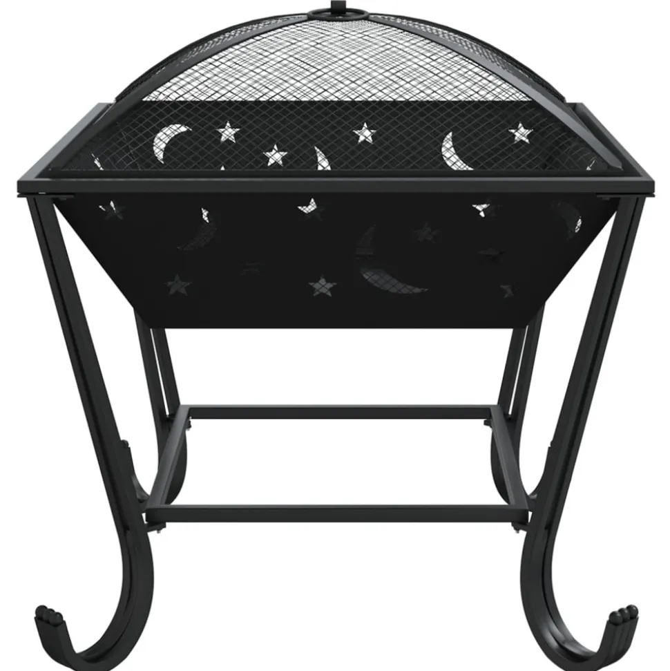 VIDAXL - Foyer avec tisonnier 50 cm xxl acier