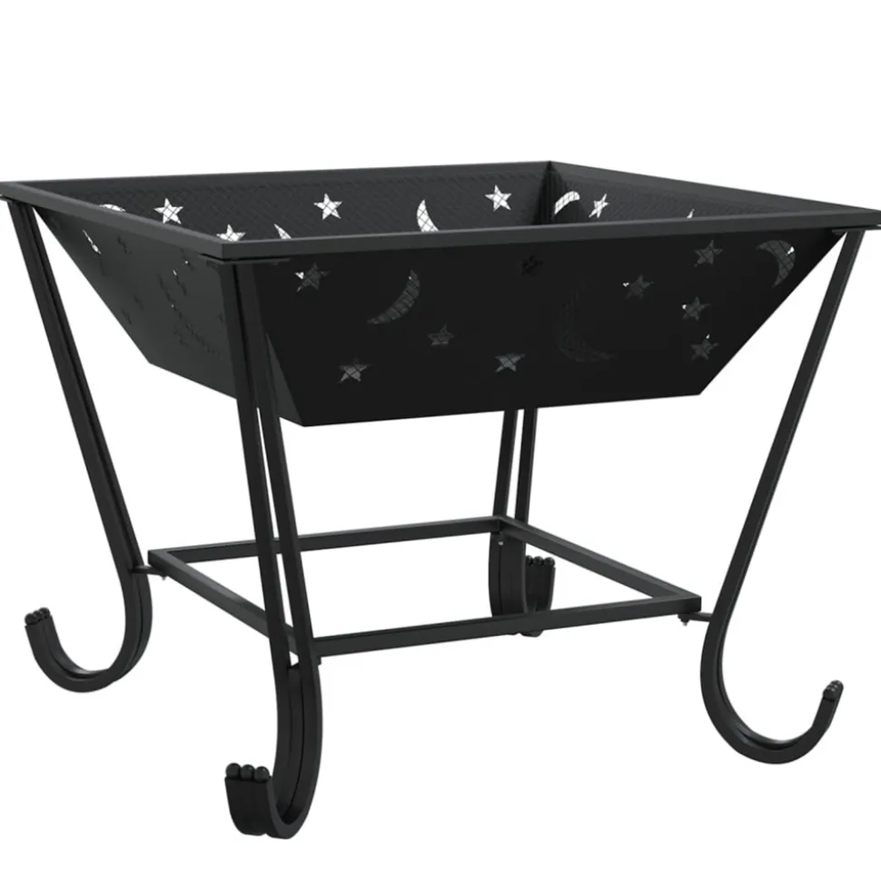 VIDAXL - Foyer avec tisonnier 50 cm xxl acier