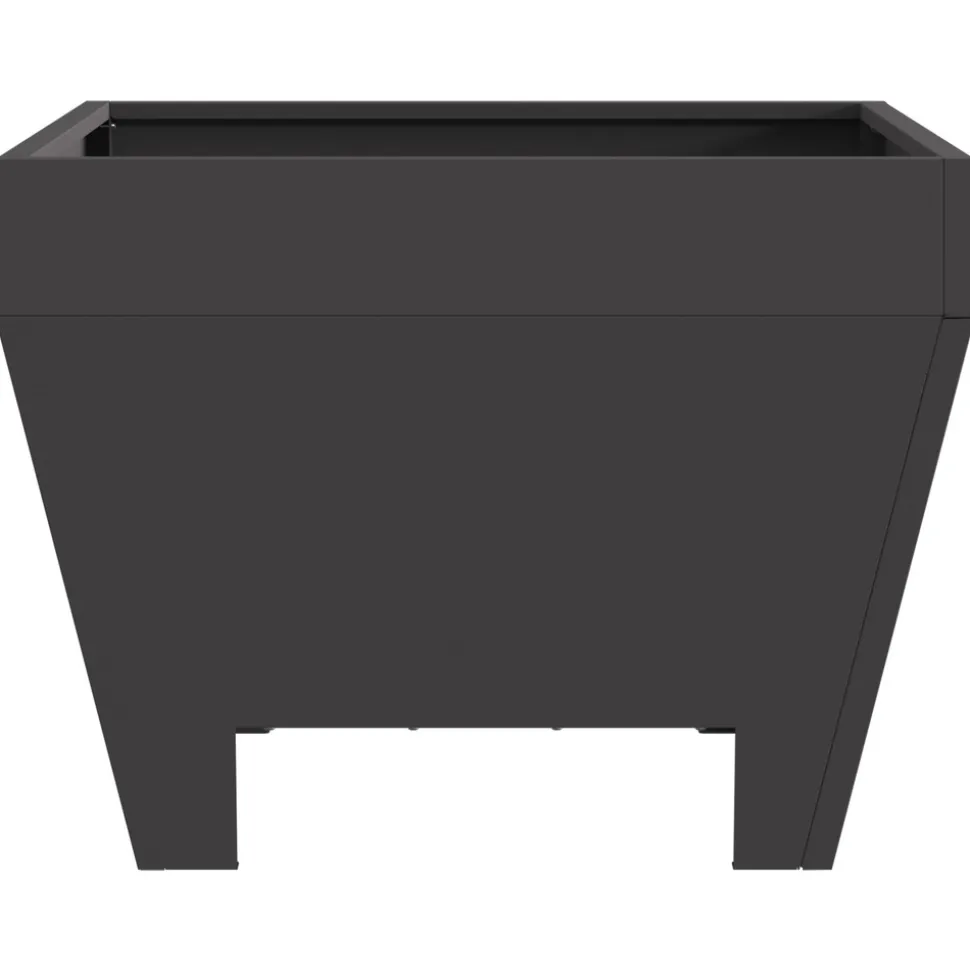 VIDAXL - Foyer carré noir 50x50x30 cm en acier