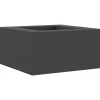 VIDAXL - Foyer carré noir 80x80x40 cm acier