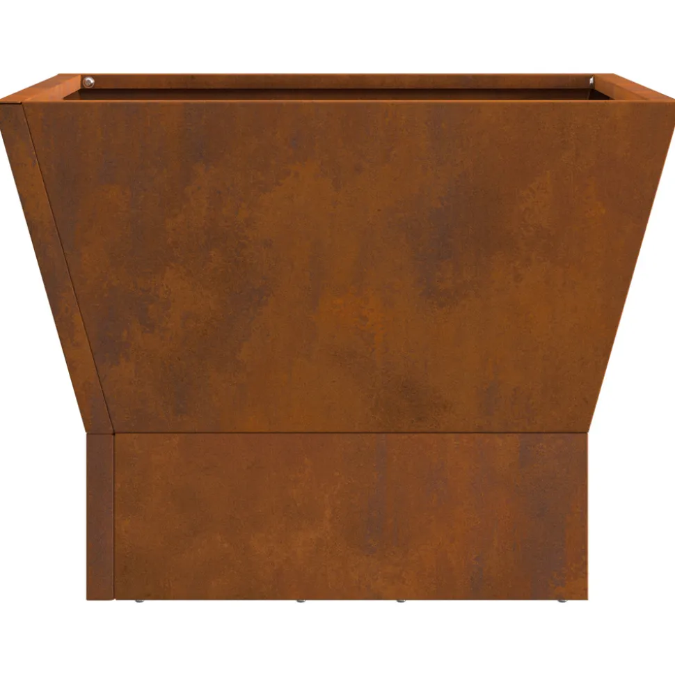 VIDAXL - Foyer carré 40x40x30 cm en acier vieilli