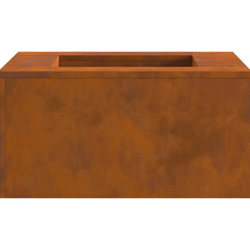 VIDAXL - Foyer carré 60x60x30 cm en acier résistant aux intempéries