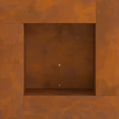 VIDAXL - Foyer carré 60x60x30 cm en acier résistant aux intempéries