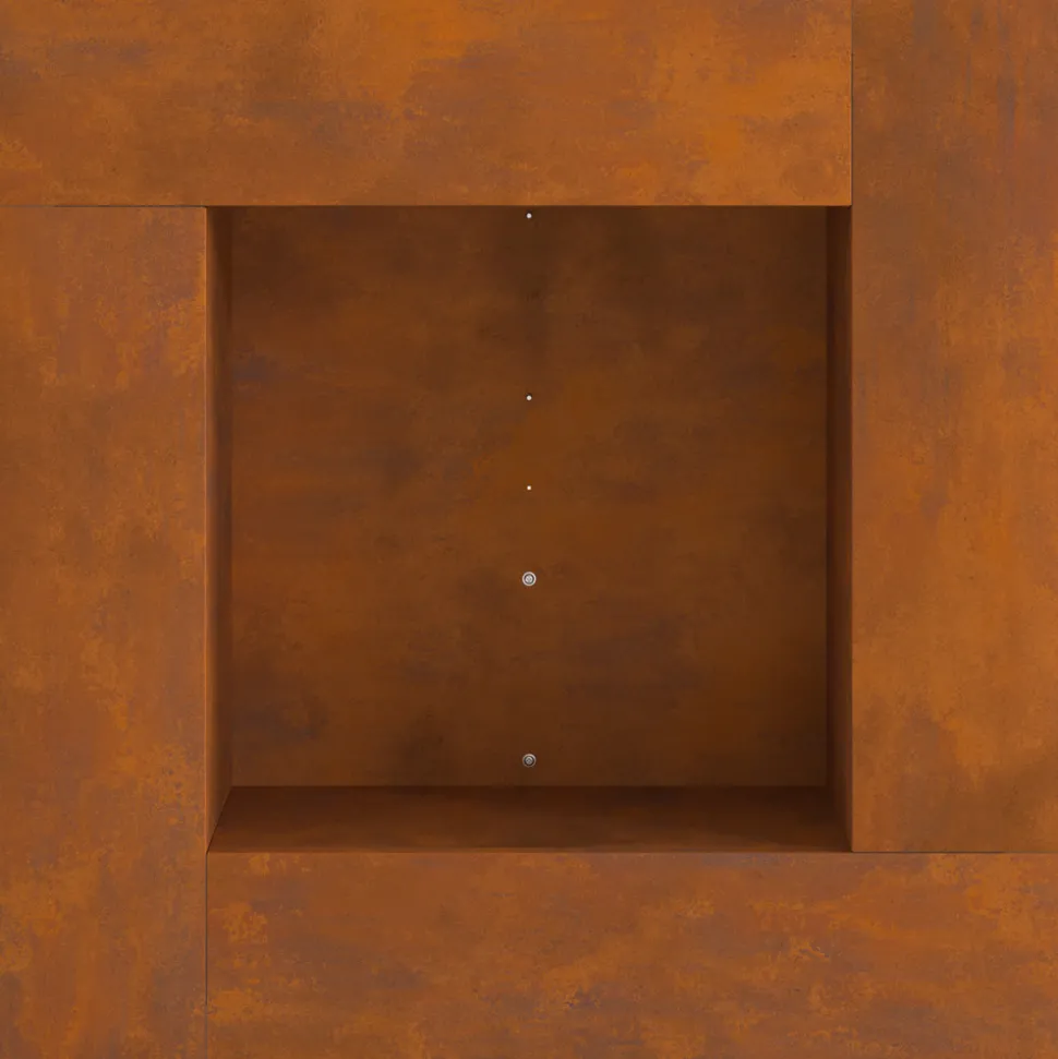 VIDAXL - Foyer carré 60x60x30 cm en acier résistant aux intempéries