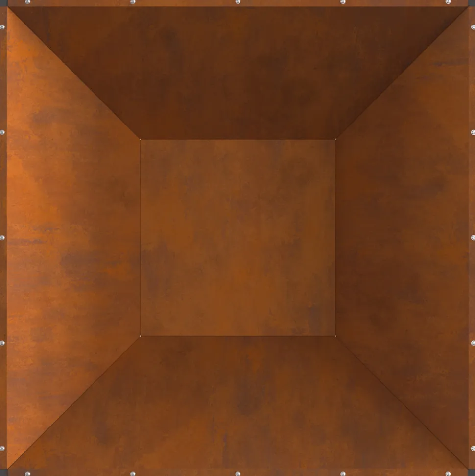 VIDAXL - Foyer carré 80x80x40 cm en acier résistant aux intempéries