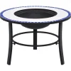 VIDAXL - Foyer mosaïque bleu et blanc 68 cm céramique