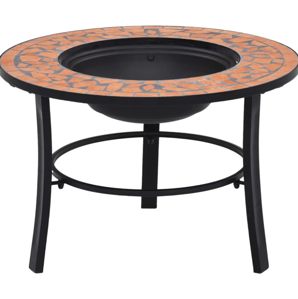 VIDAXL - Foyer mosaïque terre cuite 68 cm céramique
