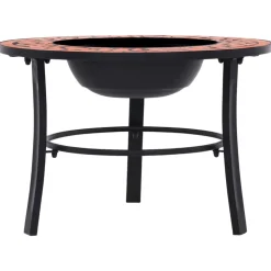 VIDAXL - Foyer mosaïque terre cuite 68 cm céramique