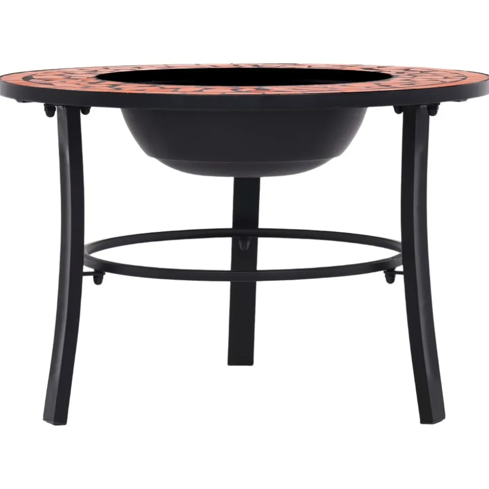 VIDAXL - Foyer mosaïque terre cuite 68 cm céramique