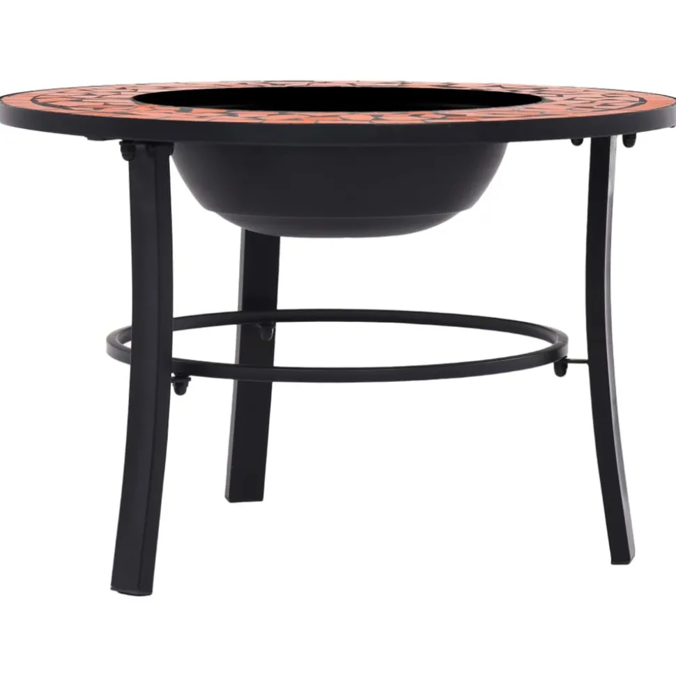 VIDAXL - Foyer mosaïque terre cuite 68 cm céramique