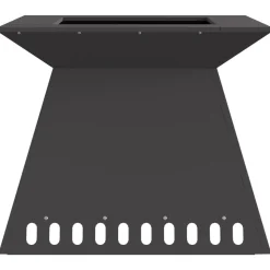 VIDAXL - Foyer noir 60x60x50 cm acier