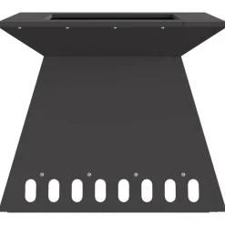 VIDAXL - Foyer noir 48x48x40 cm acier