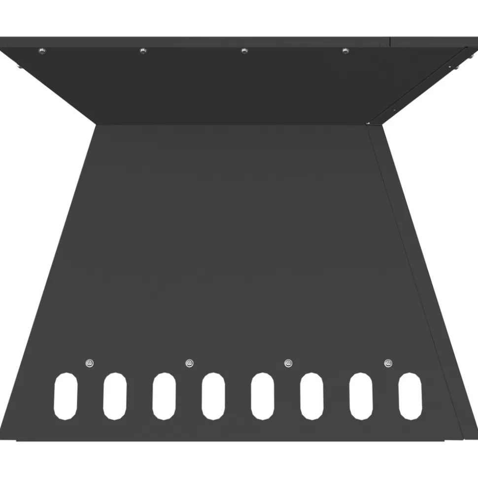 VIDAXL - Foyer noir 48x48x40 cm acier