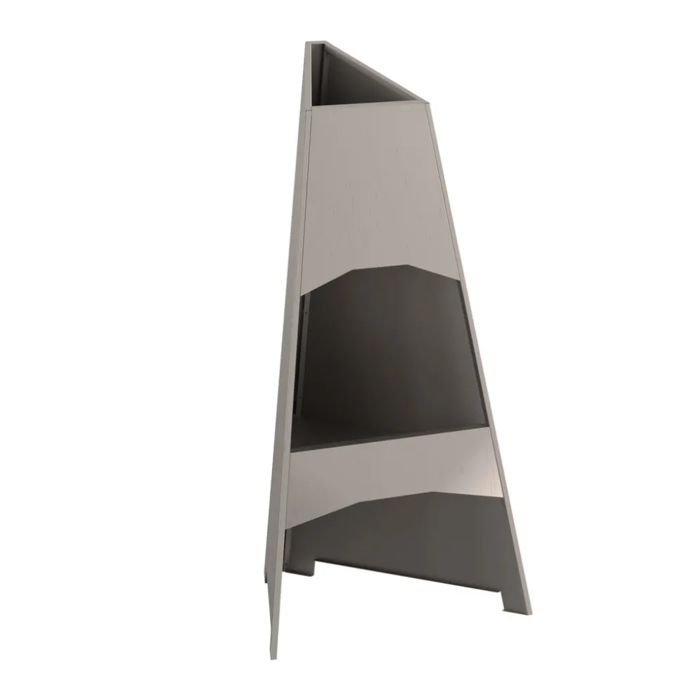 VIDAXL - Foyer pyramid 50x45x95 cm en acier résistant aux intempéries