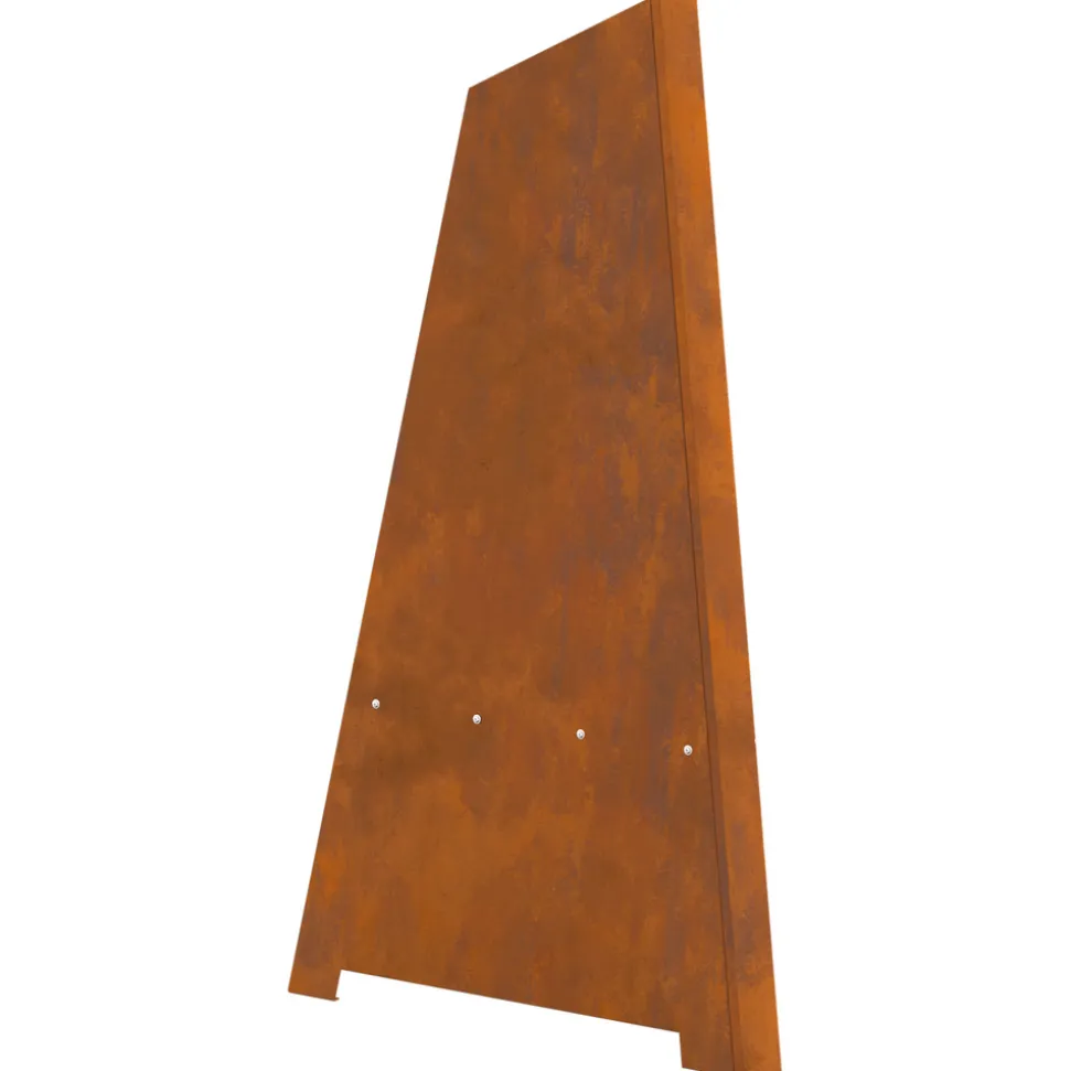 VIDAXL - Foyer pyramid 50x45x95 cm en acier résistant aux intempéries