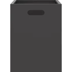 VIDAXL - Foyer rectangulaire noir 50x30x40 cm acier