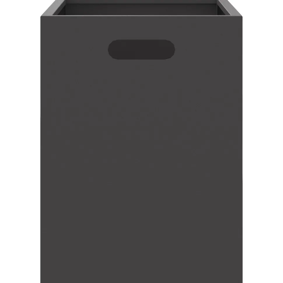 VIDAXL - Foyer rectangulaire noir 50x30x40 cm acier