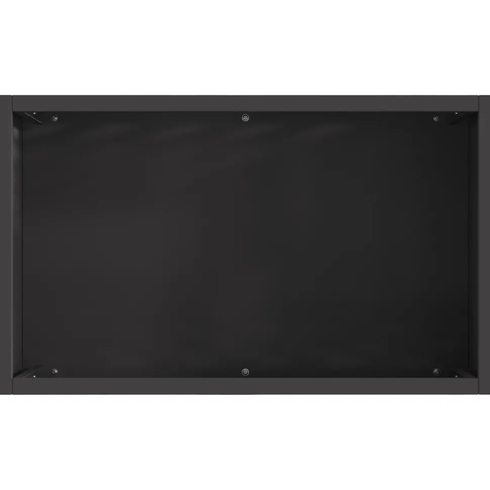 VIDAXL - Foyer rectangulaire noir 50x30x40 cm acier