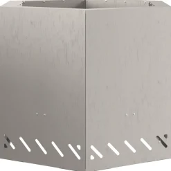 VIDAXL - Foyer sans fumée hexagonal 58x58x51 cm en acier résistant aux intempéries