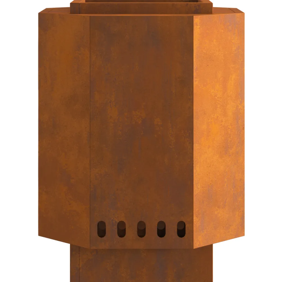 VIDAXL - Foyer sans fumée 38x38x51 cm en acier résistant aux intempéries