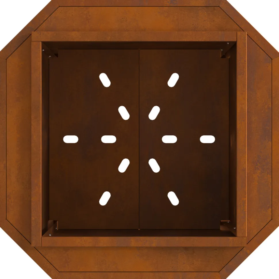 VIDAXL - Foyer sans fumée 48x48x51 cm en acier résistant