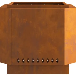 VIDAXL - Foyer sans fumée 58x58x51 cm en acier