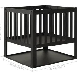 VIDAXL - Foyer 40x40x40 cm acier