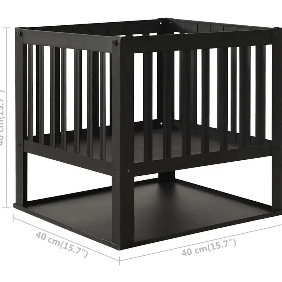 VIDAXL - Foyer 40x40x40 cm acier