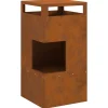 VIDAXL - Foyer 50x50x100 cm en acier résistant aux intempéries