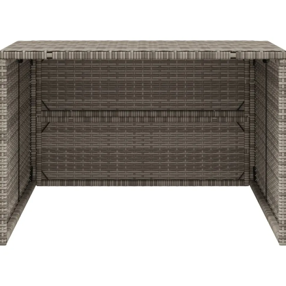 VIDAXL - Garage pour robot tondeuse gris 86x90x52/57 cm résine tressée