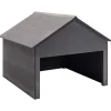 VIDAXL - Garage pour tondeuse à gazon gris 80x80x70 cm wpc