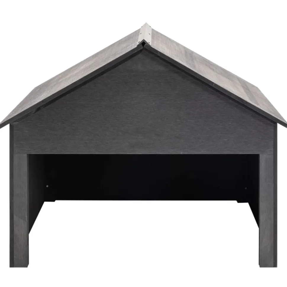 VIDAXL - Garage pour tondeuse à gazon gris 80x80x70 cm wpc