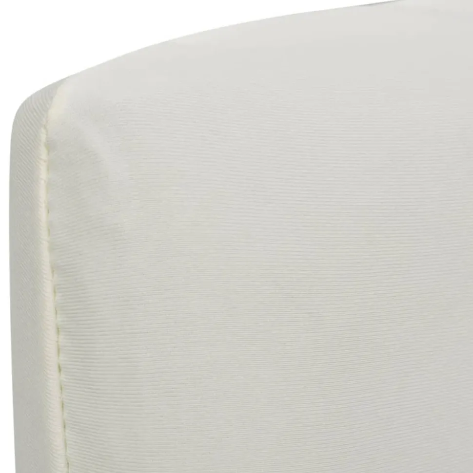 VIDAXL - Housse de chaise droite extensible 4 pcs crème
