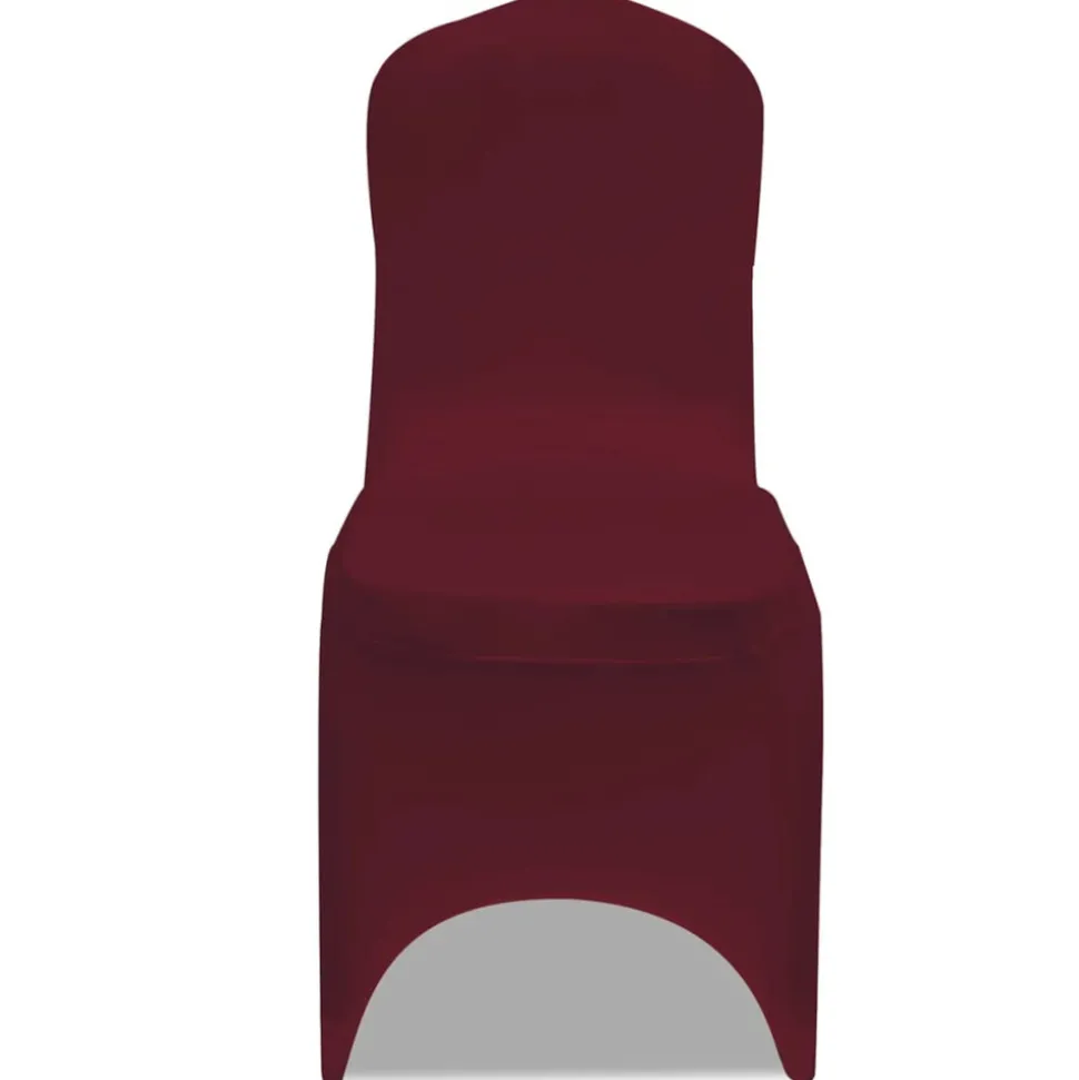 VIDAXL - Housse de chaise extensible 4 pcs bordeaux