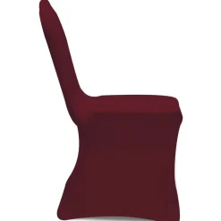 VIDAXL - Housse de chaise extensible 4 pcs bordeaux
