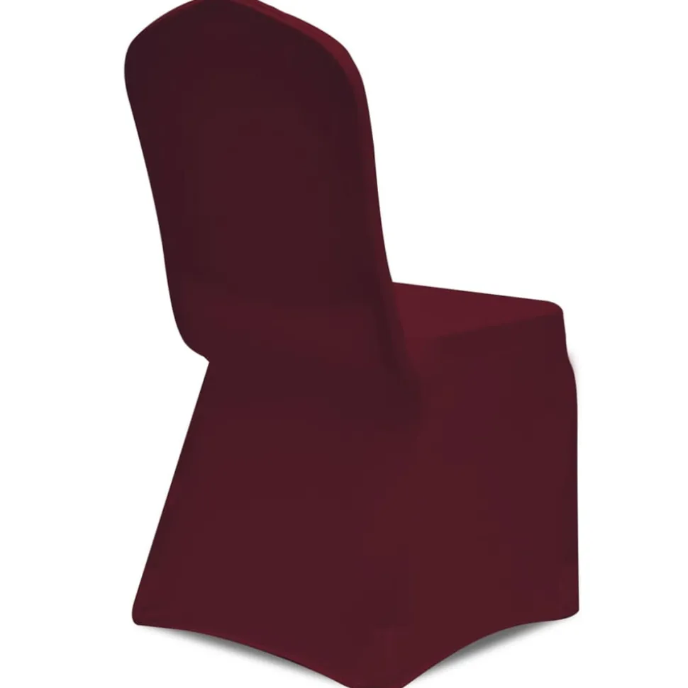 VIDAXL - Housse de chaise extensible 4 pcs bordeaux