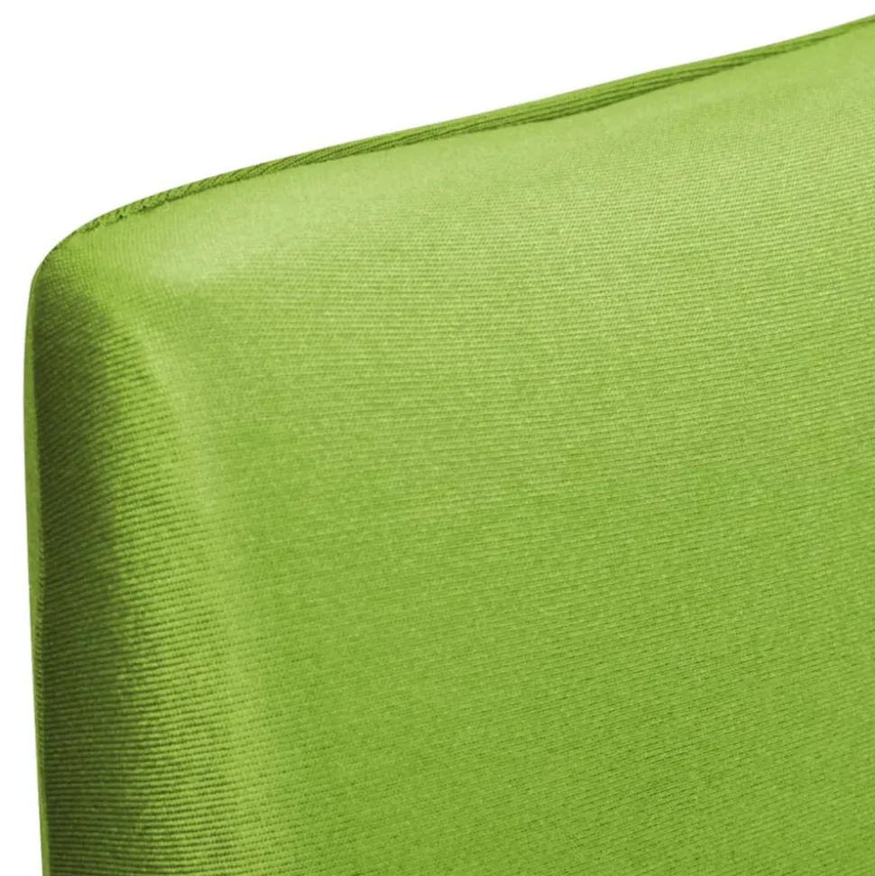 VIDAXL - Housse de chaise droite extensible 4 pcs vert