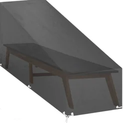 VIDAXL - Housse de chaise longue 12 艙illets 205x75x40/70 cm polyéthylène