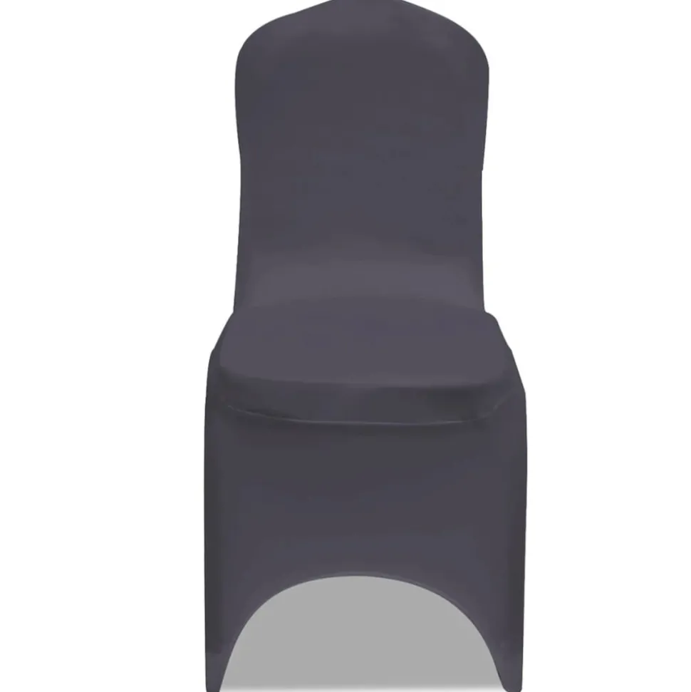 VIDAXL - Housse de chaise extensible 6 pcs anthracite