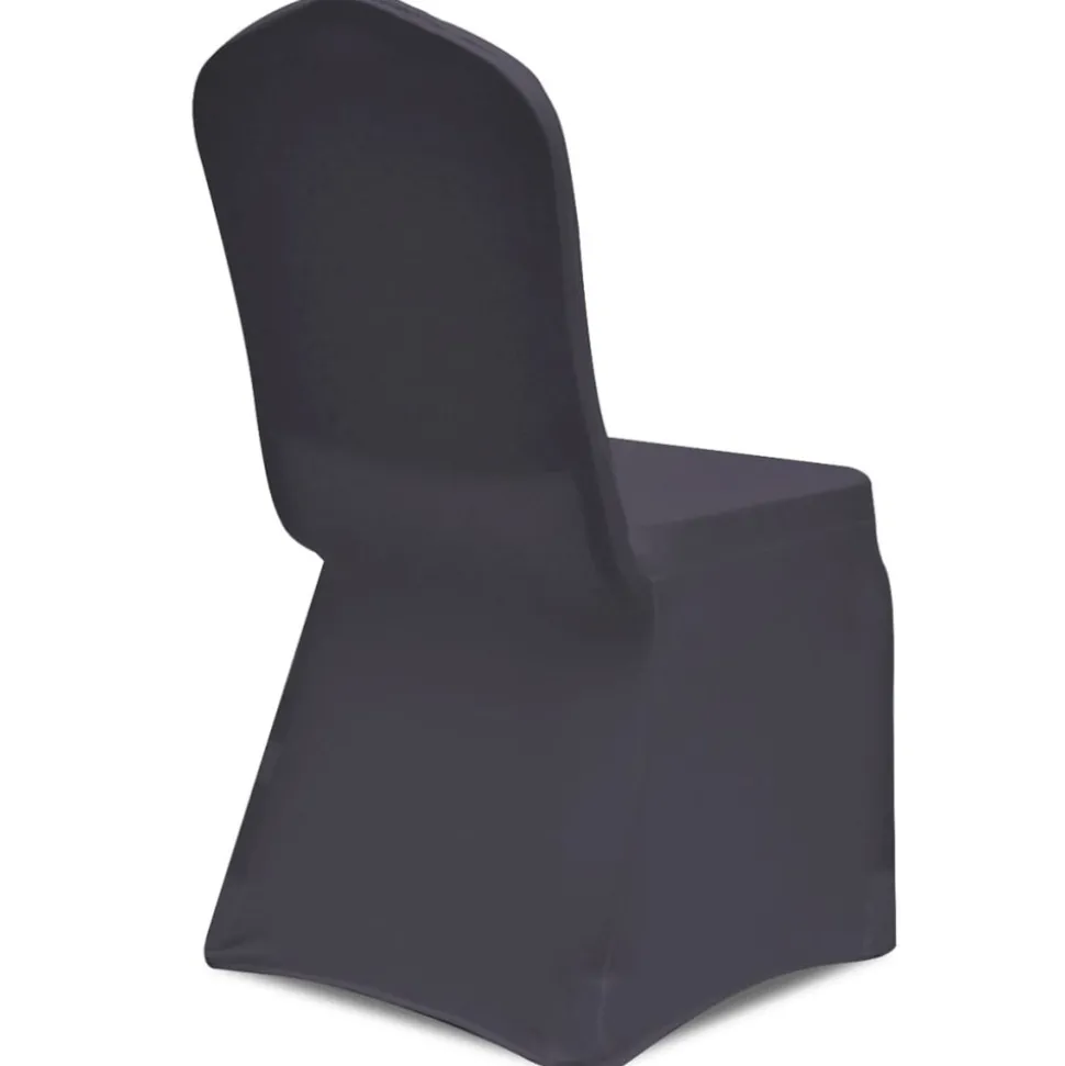 VIDAXL - Housse de chaise extensible 6 pcs anthracite