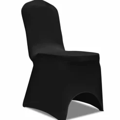 VIDAXL - Housse de chaise extensible 4 pcs noir