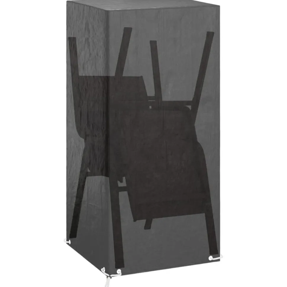 VIDAXL - Housse de chaise de jardin 8 艙illets 75x70x140 cm pe