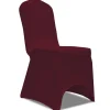 VIDAXL - Housse de chaise extensible 100 pcs bordeaux