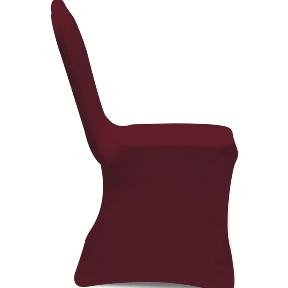 VIDAXL - Housse de chaise extensible 100 pcs bordeaux