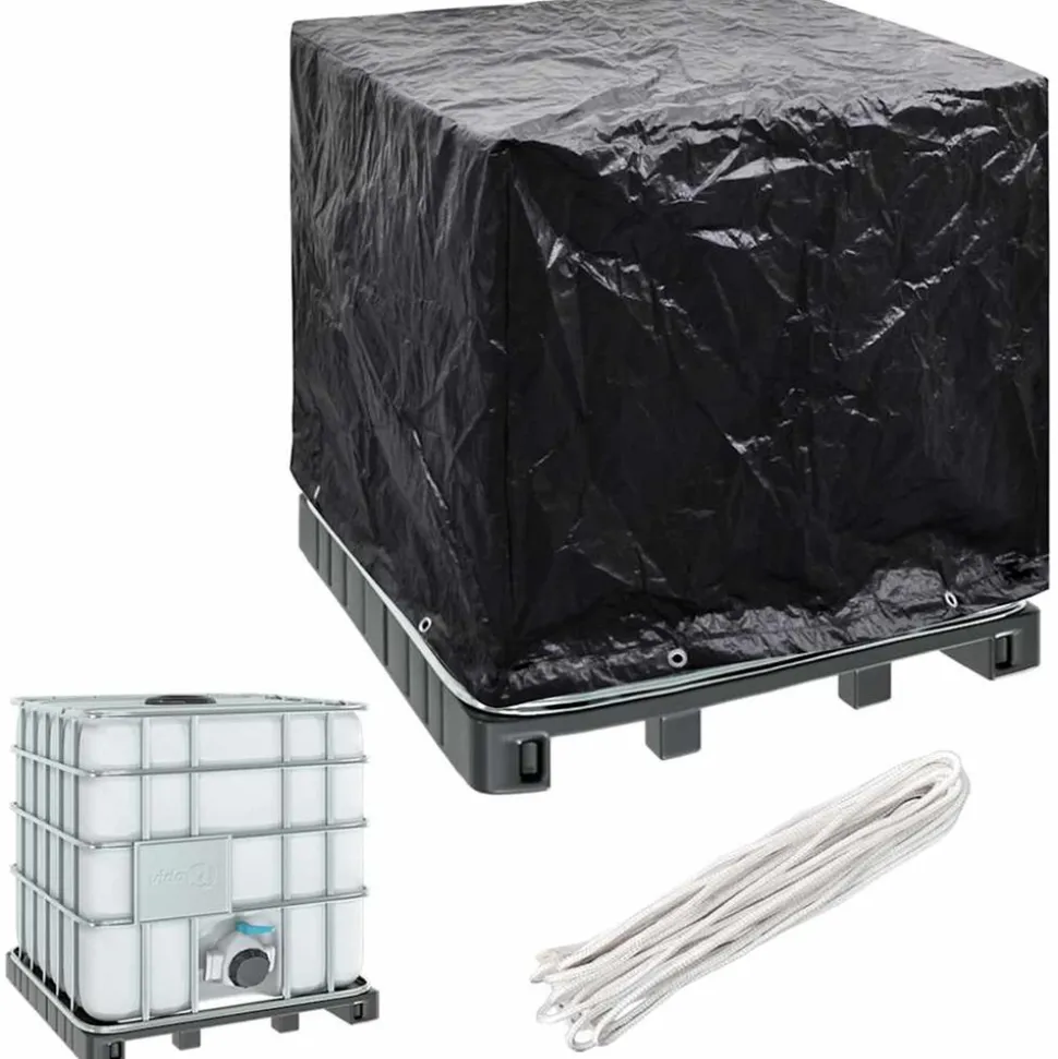 VIDAXL - Housse de récipient ibc 8 艙illets 116x100x120 cm