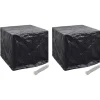 VIDAXL - Housse de réservoir d'eau de jardin 2pcs 8 艙illet 116x100x120cm