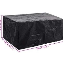 VIDAXL - Housse de salon de jardin 8 艙illets 240 x 140 x 90 cm